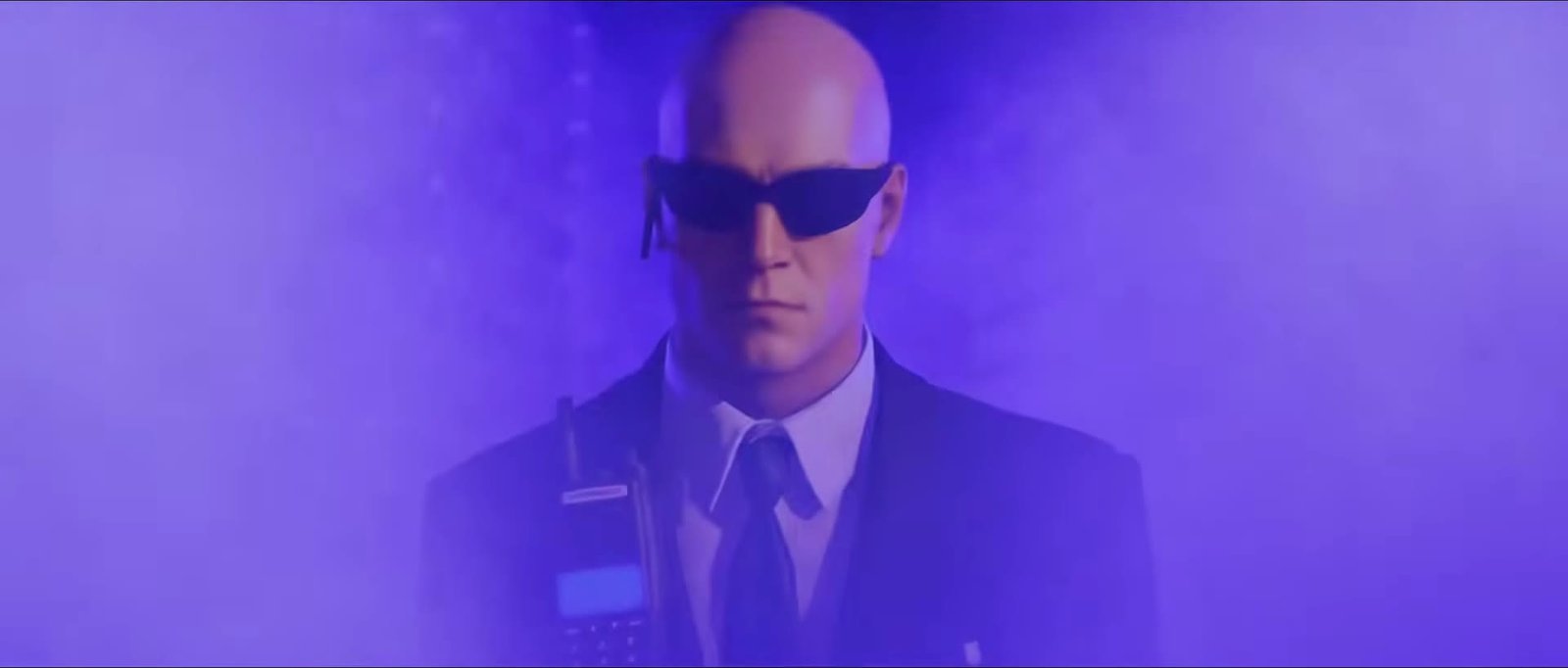 Agent 47 in a security disguise in Hitman: World of Assassination