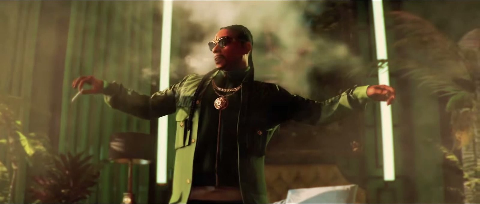 Snoop Dogg as the target in Hitman: World of Assassination