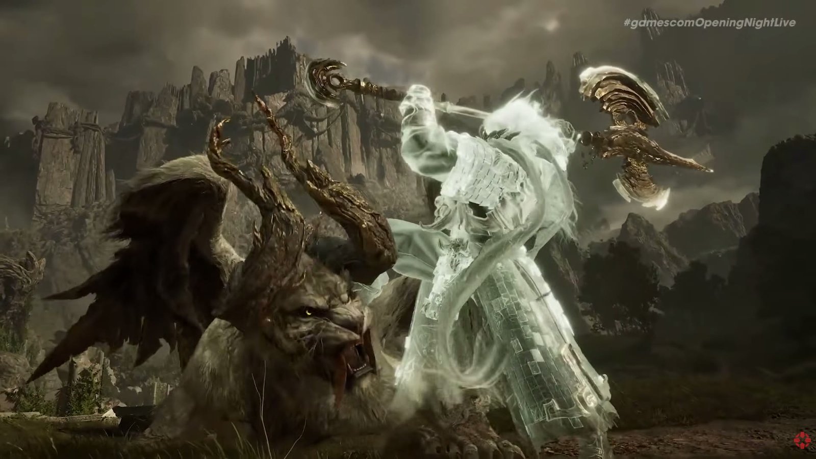Fighting a beast in Nodus Fall