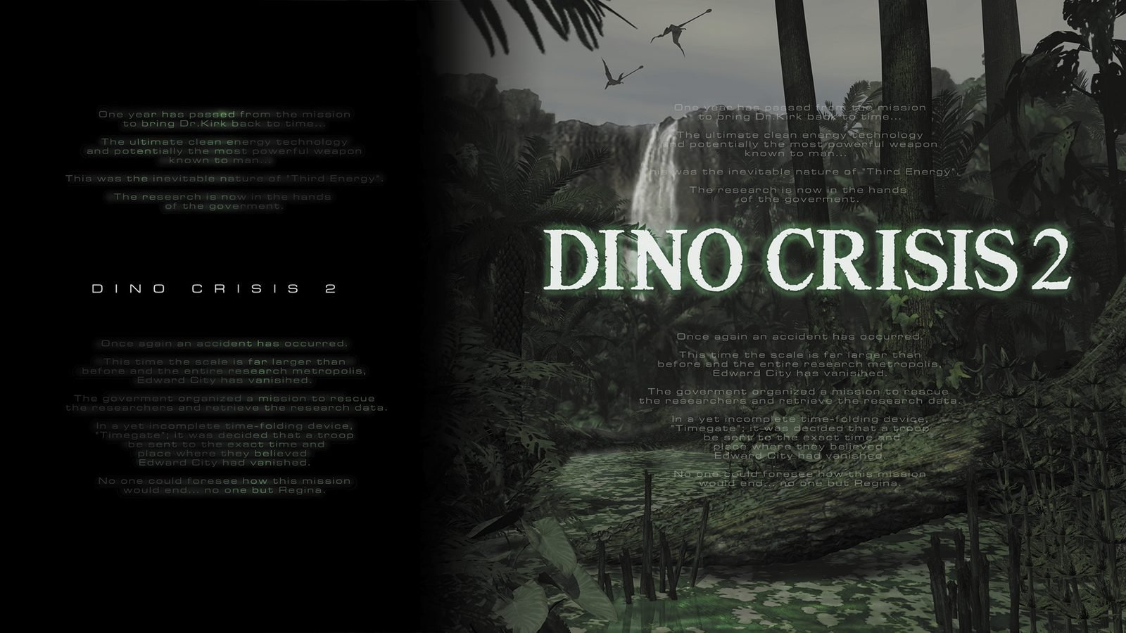 Dino Crisis 2 title screen